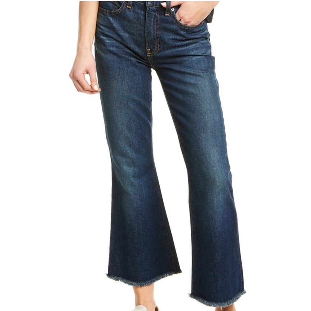 Veronica Beard Sandi High Rise Cropped Flare Jeans